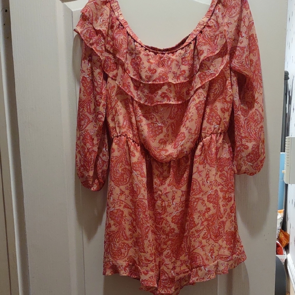 Floral Ruffle Romper
